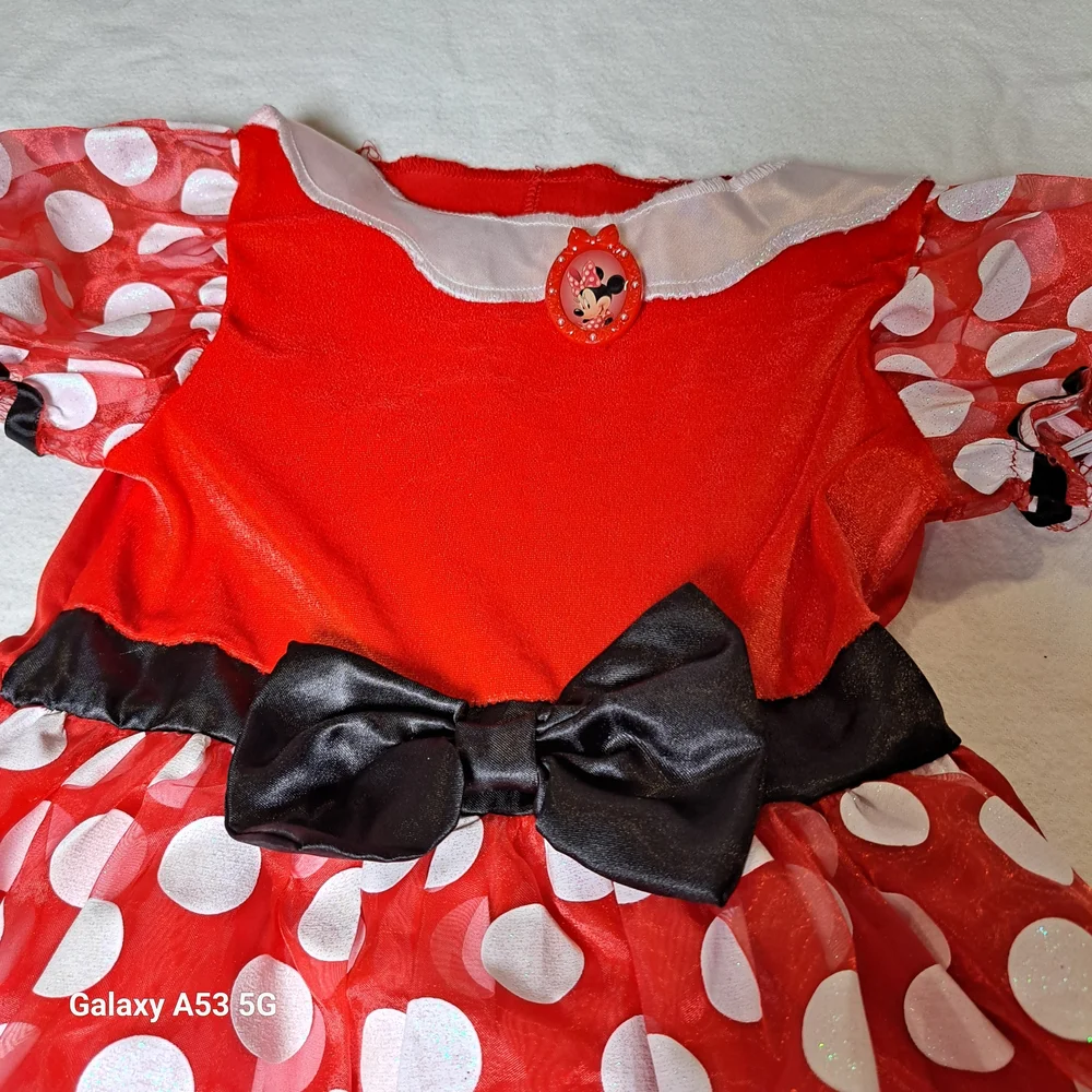 Red Polka Dot Kids Costume Dress Minni Mouse